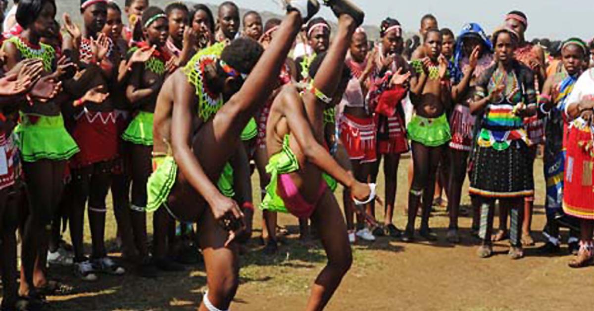 Zulu Reed Dance Bathing